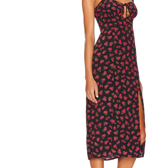 NWT Roxbury Midi Floral Dress Lovers and Friends - Picture 2 of 3